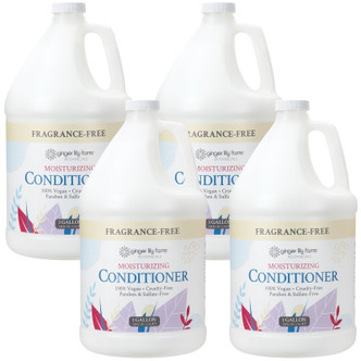 Ginger Lily Farms Botanicals Fragrance-Free Moisturizing Conditioner, 1 Gallon, Pack of 4