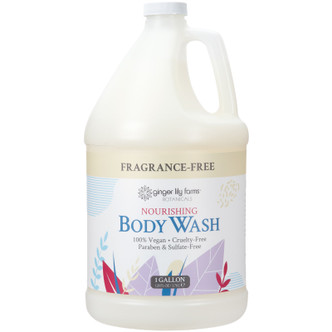 Ginger Lily Farms Botanicals Fragrance-Free Body Wash, 1 Gallon, Pack of 4