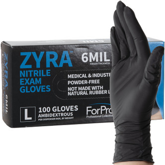 ForPro ZYRA™ Nitrile Exam Gloves, Medium, 100 count
