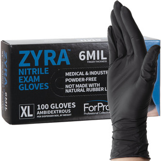 ForPro ZYRA™ Nitrile Exam Gloves, X-Large, 100 count
