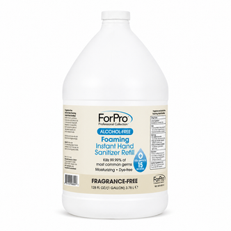 ForPro Alcohol-Free Foaming Instant Hand Sanitizer, Fragrance-Free, Gallon, Pack of 4