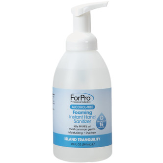 ForPro Alcohol-Free Foaming Instant Hand Sanitizer, Island Tranquility 20 oz., Pack of 6