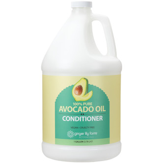 GLFB 100% Pure Avocado Oil Conditioner Gallon, Pack of 4
