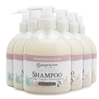 Ginger Lily Farms Botanicals Whispering Rose Moisturizing Shampoo, 16.9oz, Pack of 6