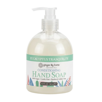 Ginger Lily Farms Botanicals Eucalyptus Tranquility Conditioning Hand Soap, 16.9oz, Pack of 6