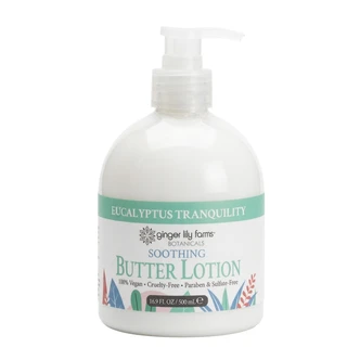 Ginger Lily Farms Botanicals Eucalyptus Tranquility Soothing Butter Lotion, 16.9oz, Pack of 6