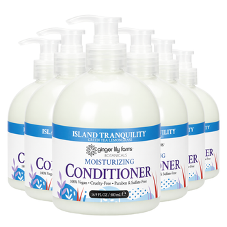 Ginger Lily Farms Botanicals Island Tranquility Moisturizing Conditioner, 16.9oz, Pack of 6