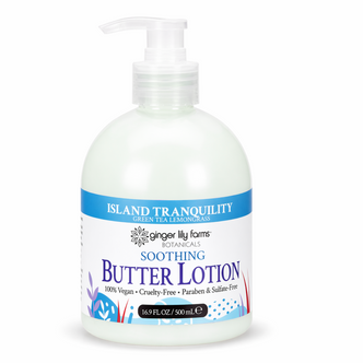 Ginger Lily Farms Botanicals Island Tranquility Soothing Butter Lotion, 16.9oz