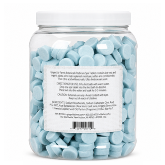 Ginger Lily Farms Pedicure Spa Tablets, Ocean Scent, 600ct