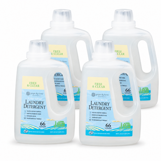 Ginger Lily Farms Botanicals Free & Clear Plant-Based Laundry Detergent, 100oz, Pack of 4