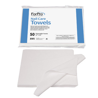 ForPro Nail Care Towels 12" x 16" 50-Count