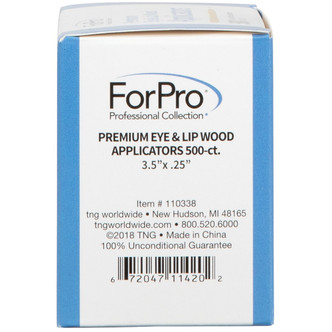 ForPro Premium Wood Applicators Eye and Lip 500-Count