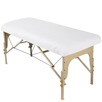 Premium Microfiber Massage Fitted Sheet White