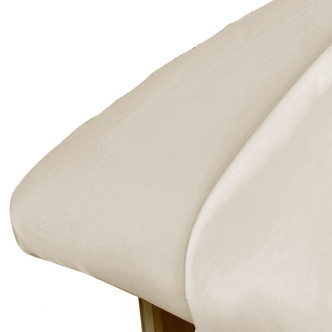 ForPro Premium Microfiber Fitted Sheet Natural 