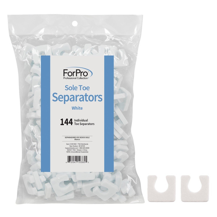 ForPro Sole Toe Separator White 144-Count