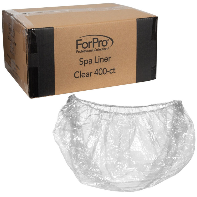 ForPro Spa Liners Clear 400-Count