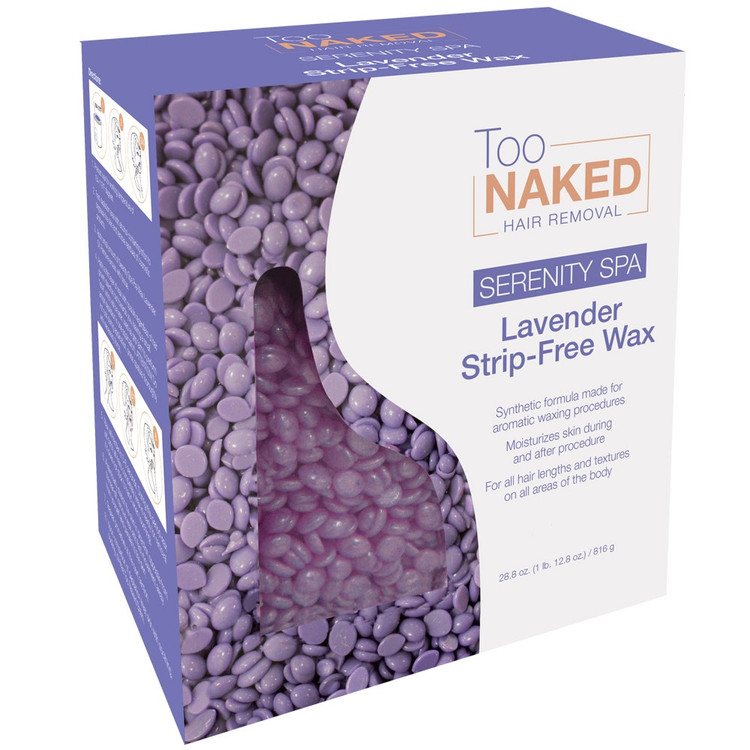 Too Naked Serenity Spa Lavender Strip-Free Wax Beads, 28.8 Ounces