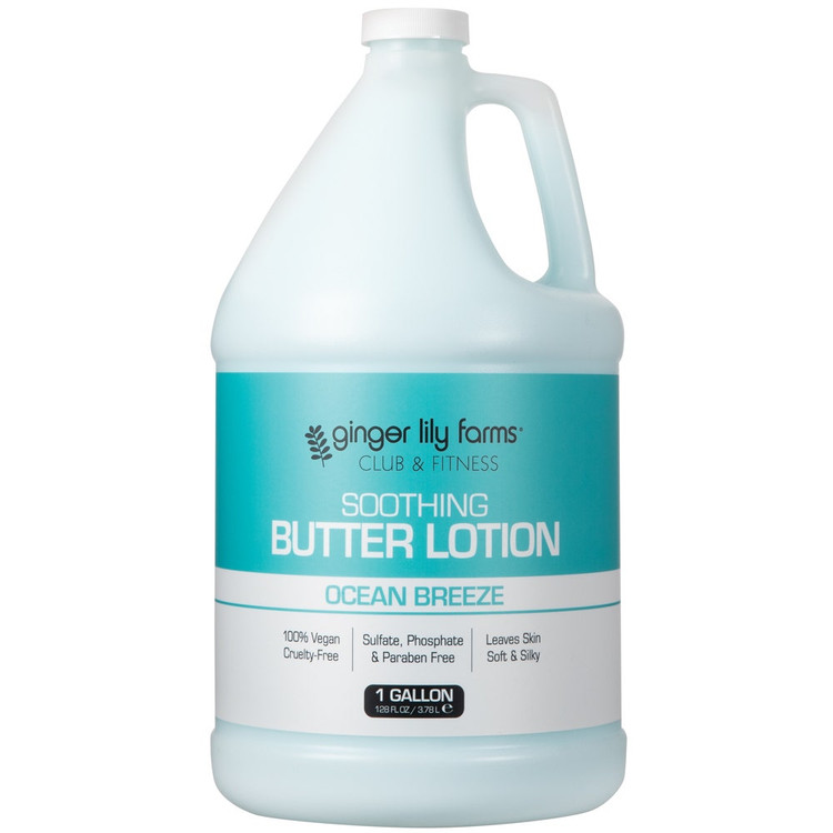 Ginger Lily Farms Club & Fitness Ocean Breeze Soothing Butter Lotion, 1 Gallon