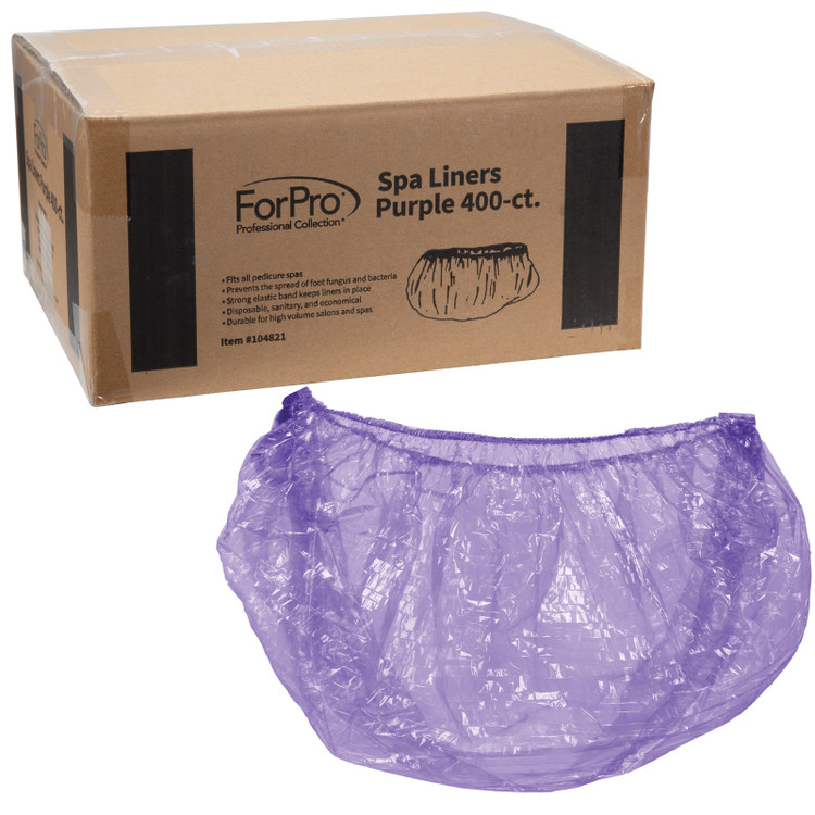 ForPro Spa Liners Purple 400-Count