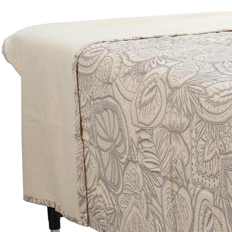 ForPro Premium Designer Flannel Flat Massage Sheet, Island Tranquility Natural