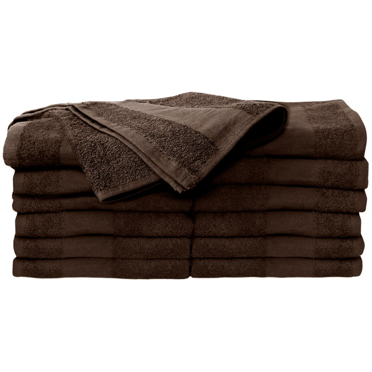ForPro Premium Bleach Tough Salon Towels Chocolate 12-Count