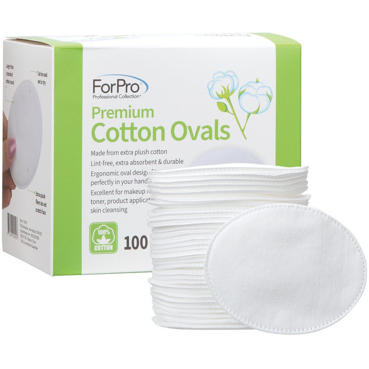 ForPro Premium 100% Cotton Ovals 100-ct