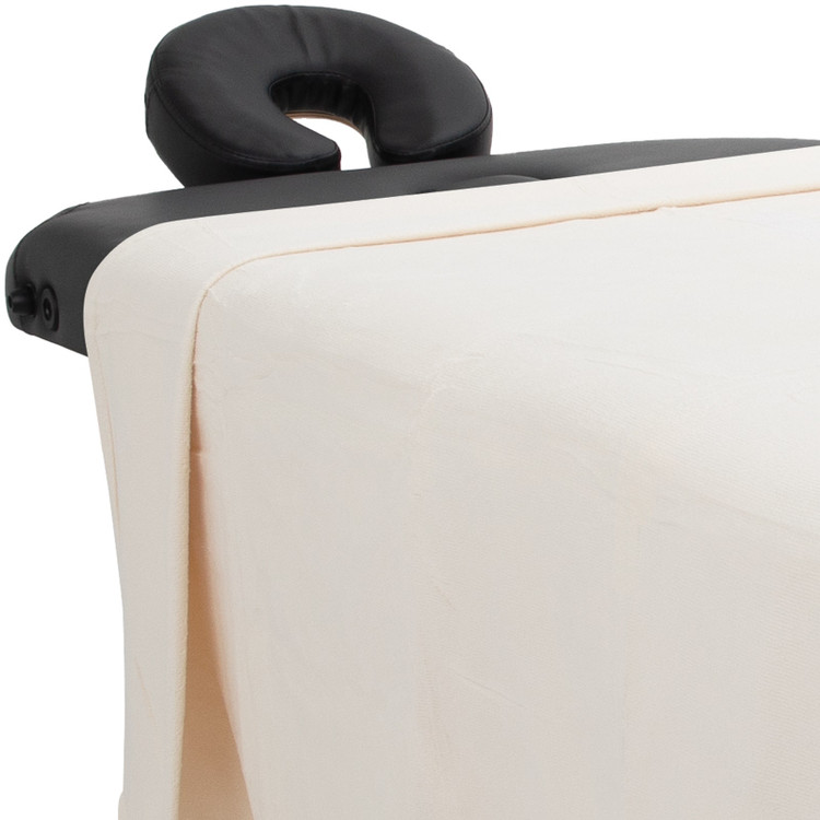 ForPro Luxury TerrySoft Flat Massage Sheet Natural
