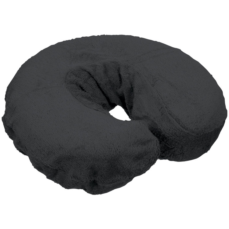 ForPro Luxury TerrySoft Face Space Covers Black 4-ct