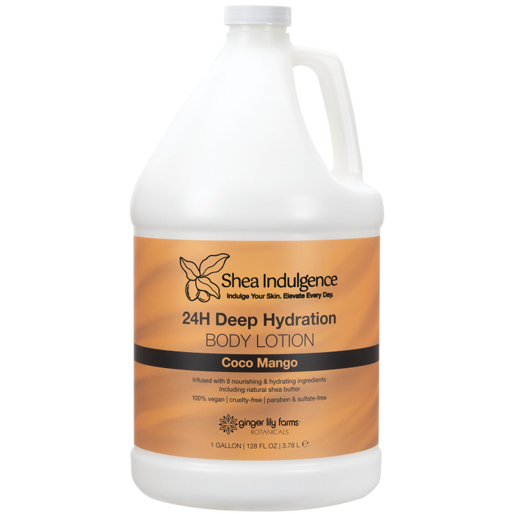 Shea Indulgence 24H Deep Hydration Body Lotion Coco Mango, 1 Gallon