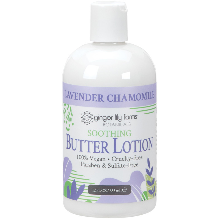 Ginger Lily Farms Botanicals Lavender Chamomile Soothing Butter Lotion, 12oz