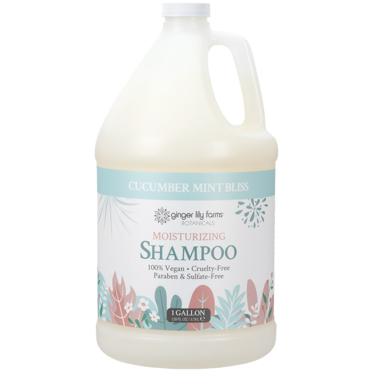 Ginger Lily Farms Botanicals Cucumber Mint Bliss Moisturizing Shampoo, 1 Gallon