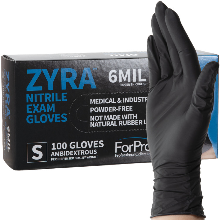 ForPro ZYRA™ Nitrile Exam Gloves, Small, 100 count
