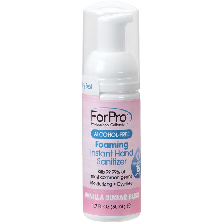ForPro Alcohol-Free Foaming Instant Hand Sanitizer, Vanilla Sugar Bliss, 1.7 oz.