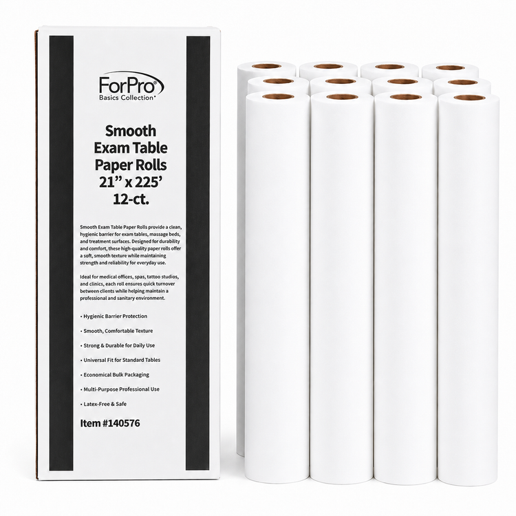 ForPro Smooth Exam Paper Roll 21"x125' 12ct