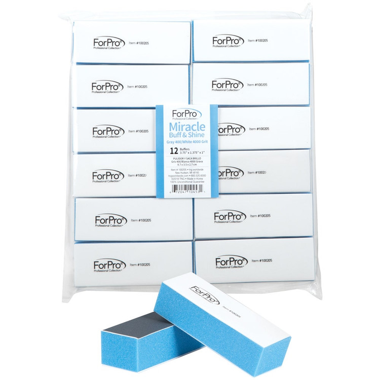 ForPro Miracle Buff & Shine Grey 400/White 4000 Grit 12-Count