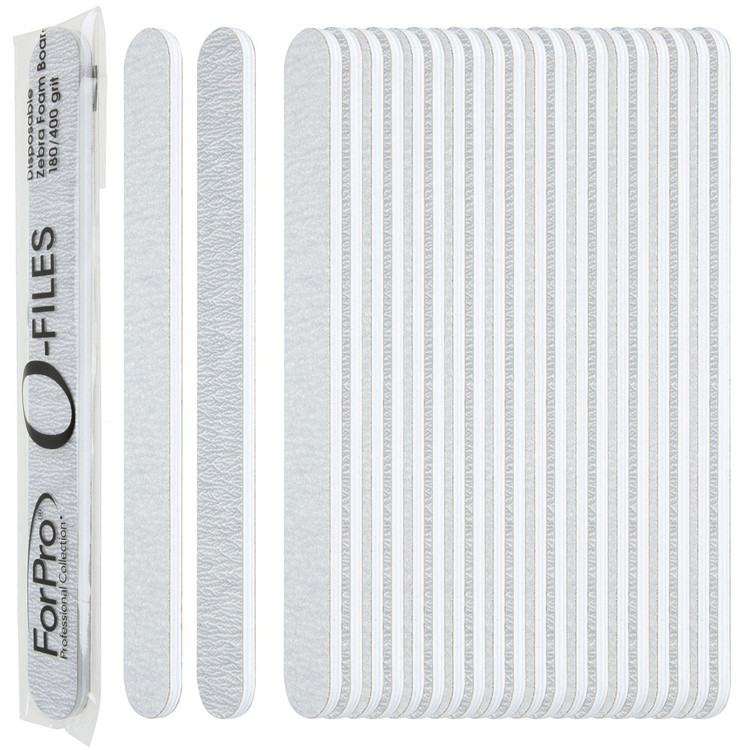 O-Files Foam Board 180/400 Grit, Zebra Print, 100-Count
