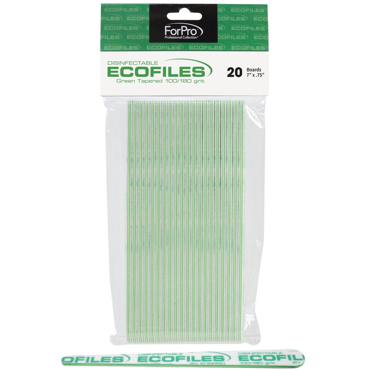 ForPro ECOFILES Green Tapered 100/180 Grit 20-Count