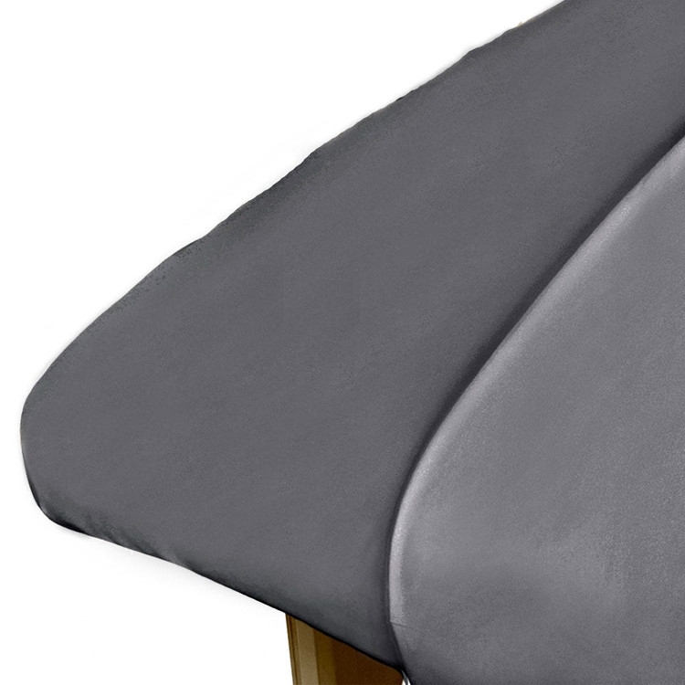 ForPro Premium Microfiber Massage Fitted Sheet Cool Grey
