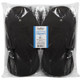 ForPro Comfy Thong Slippers Black 12-pr.