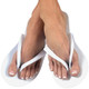 ForPro Comfy Thong Slippers White 12-Pair