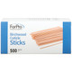 ForPro Birchwood Cuticle Sticks, for Manicures and Pedicures, 7” L, 500-Count