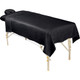 Premium Flannel 3-Piece Massage Sheet Set Black