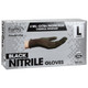 ForPro Black Nitrile Gloves 4 Mil. Large 100-Count