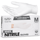 ForPro White Nitrile Gloves 4 Mil. Medium 100-Count