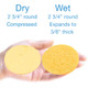ForPro Premium Compressed Sponge Natural 50ct