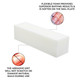 ForPro Super White Buffing Block, 180/240, 20ct