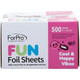 ForPro FUN Cool & Happy Vibes 5" Foil Sheets 500ct