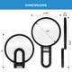 ForPro Premium Magnifying Handheld Mirror