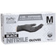 ForPro Expert SoftGuard Black Nitrile Gloves 4 Mil. Medium 100-Count