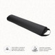 ForPro Premium Half-Round Massage Bolster Black